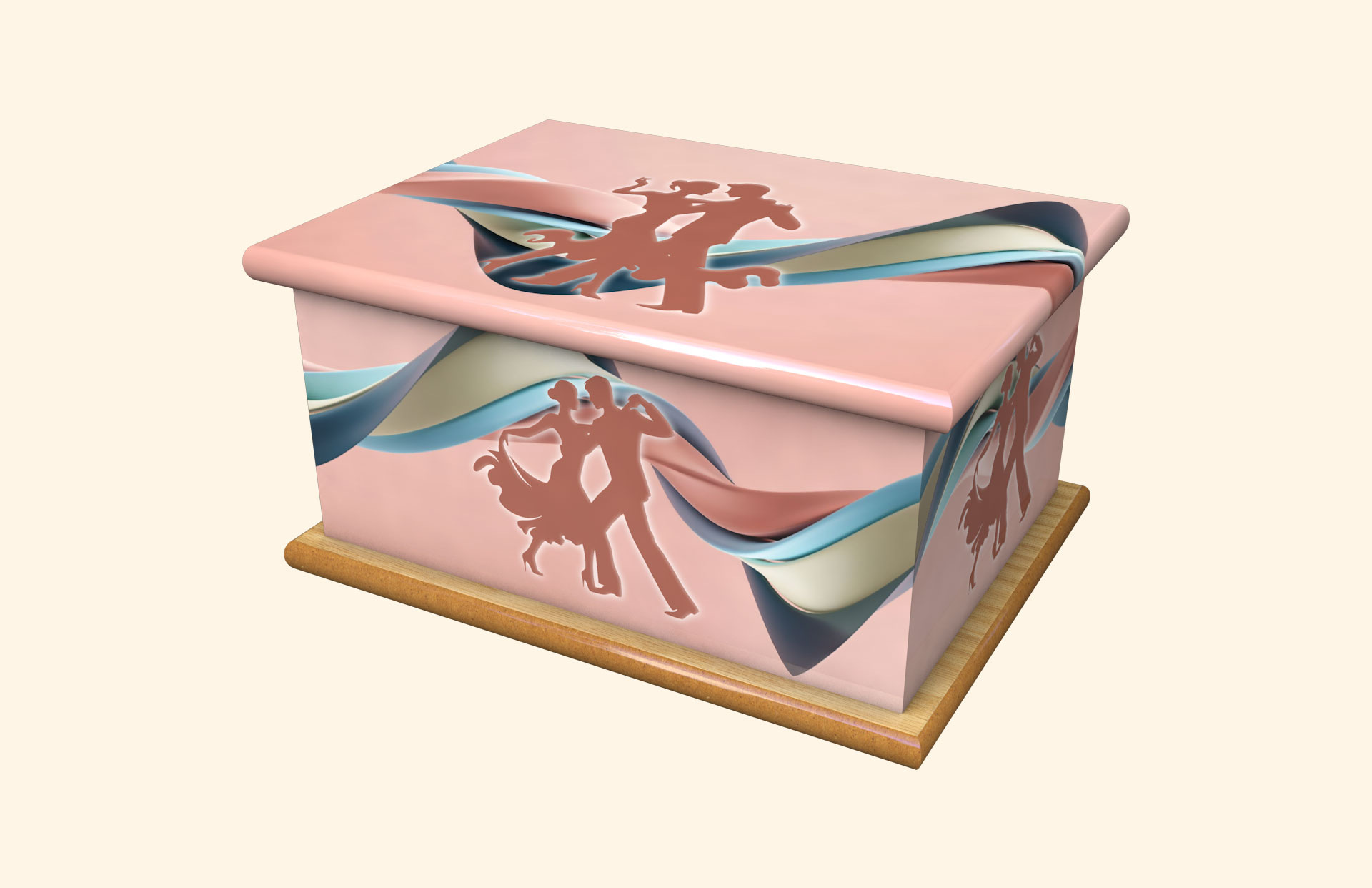 Shall We Dance adult ashes casket